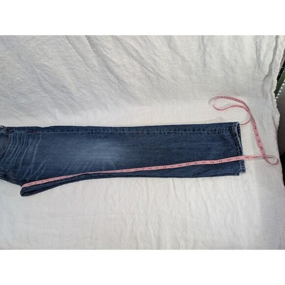 Madewell women's W31 L 32 slim dark wash denim jeans 100% cotton mid rise O9 - Picture 7 of 10